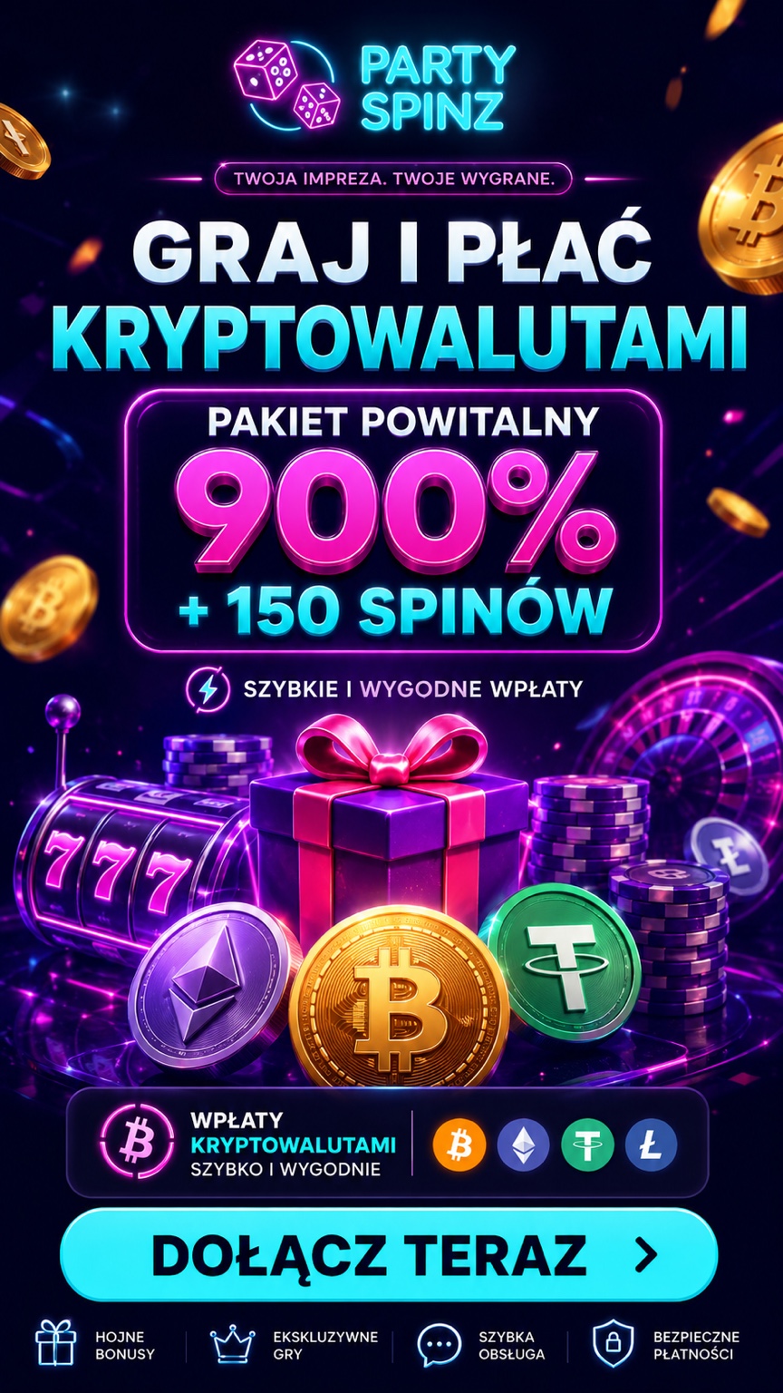 PartySpinz — graj i płać kryptowalutami